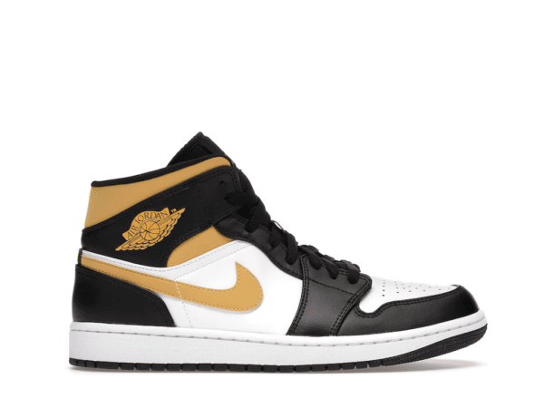 Jordan 1 Mid White Pollen Black