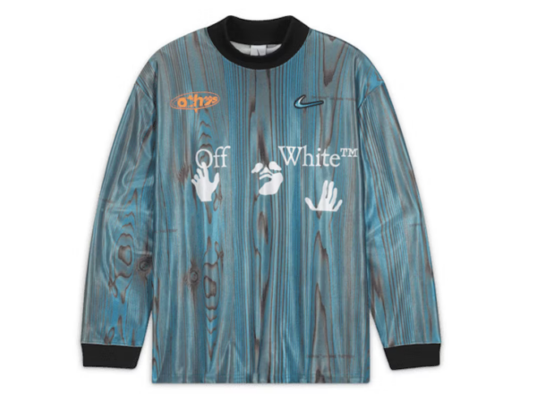 OFF-WHITE x Nike 001 Soccer Jersey Blue