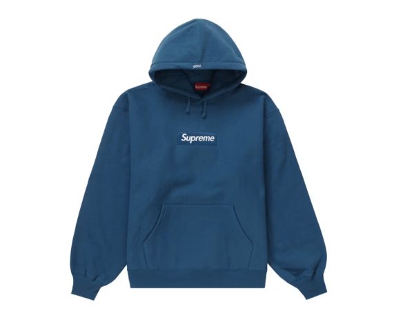 Supreme Box Logo Hooded Sweatshirt (FW23) Blue