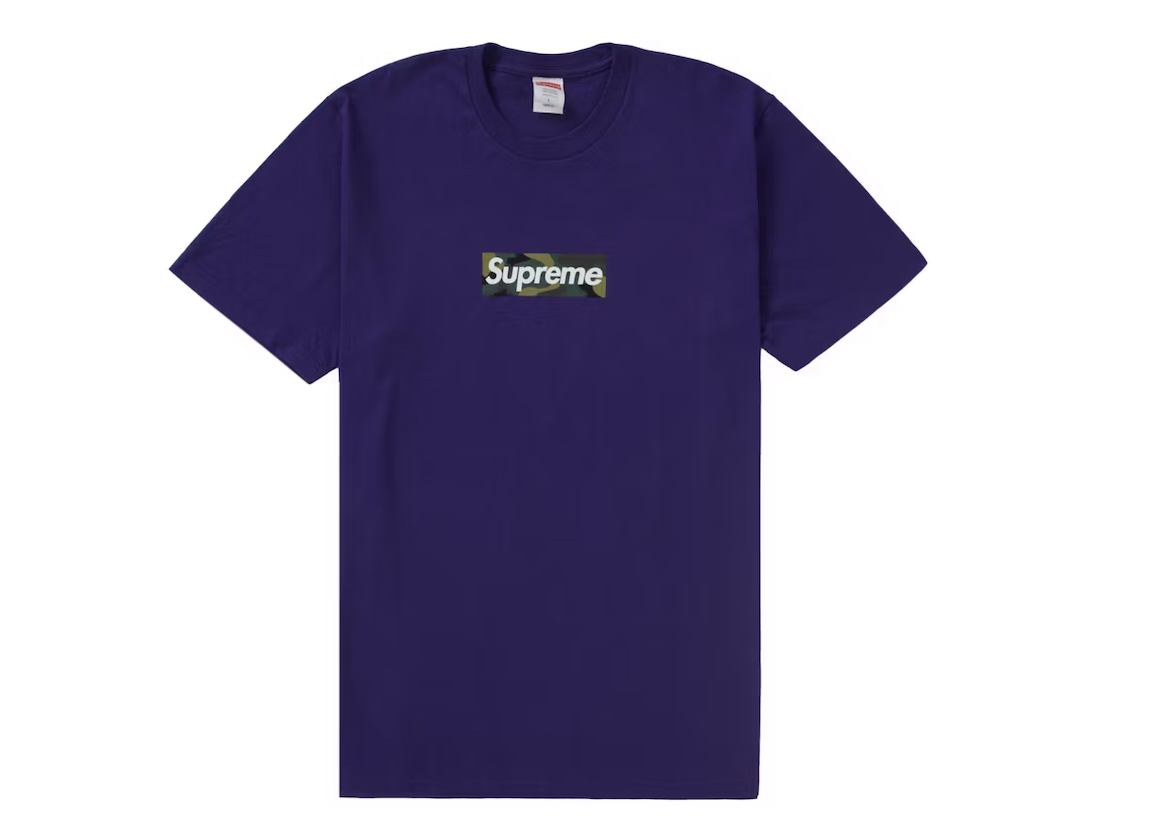 Supreme Box Logo Tee (FW23) Purple