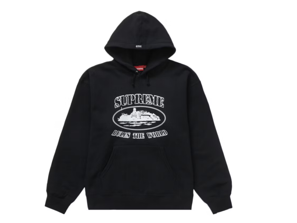 Supreme Corteiz Rules The World Hoodie Black