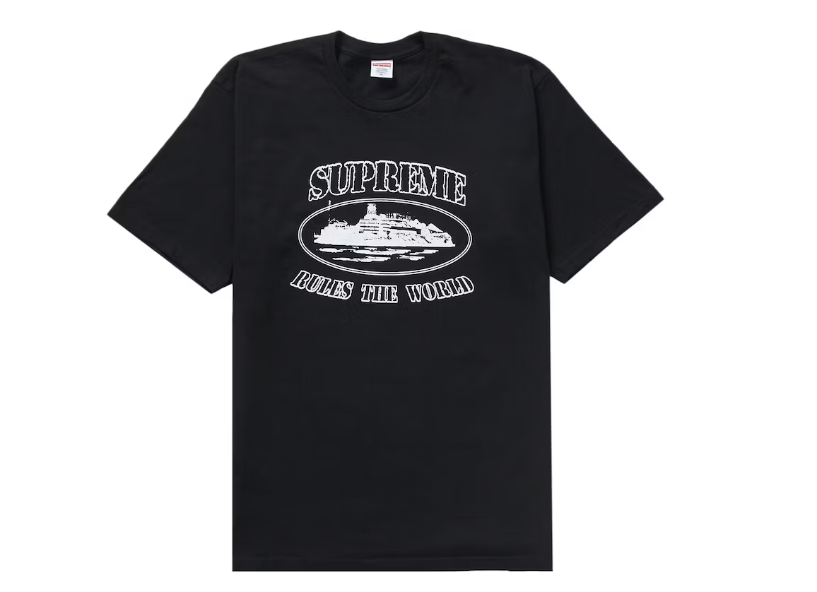 Supreme Corteiz Rules The World Tee Black