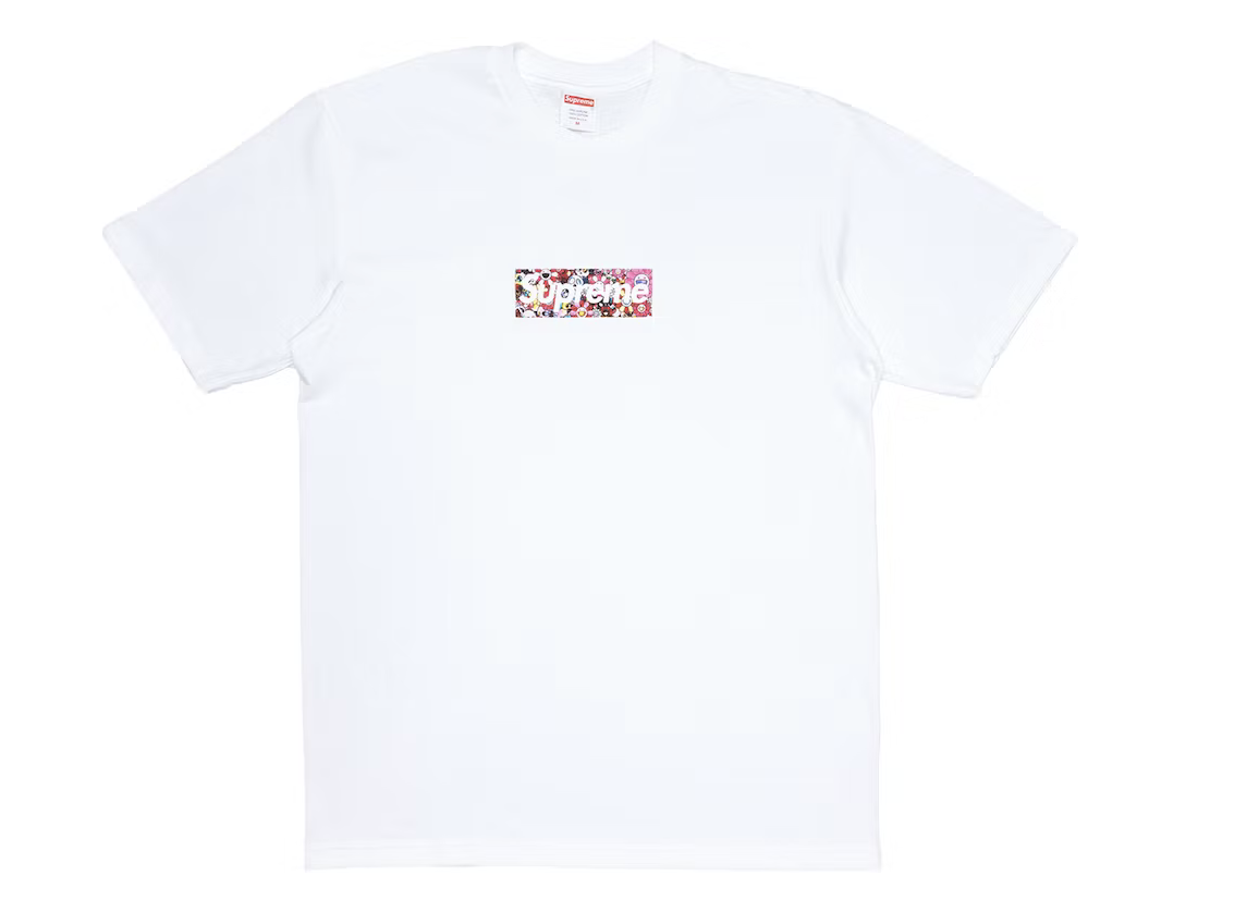 Supreme Takashi Murakami COVID-19 Relief Box Logo Tee White