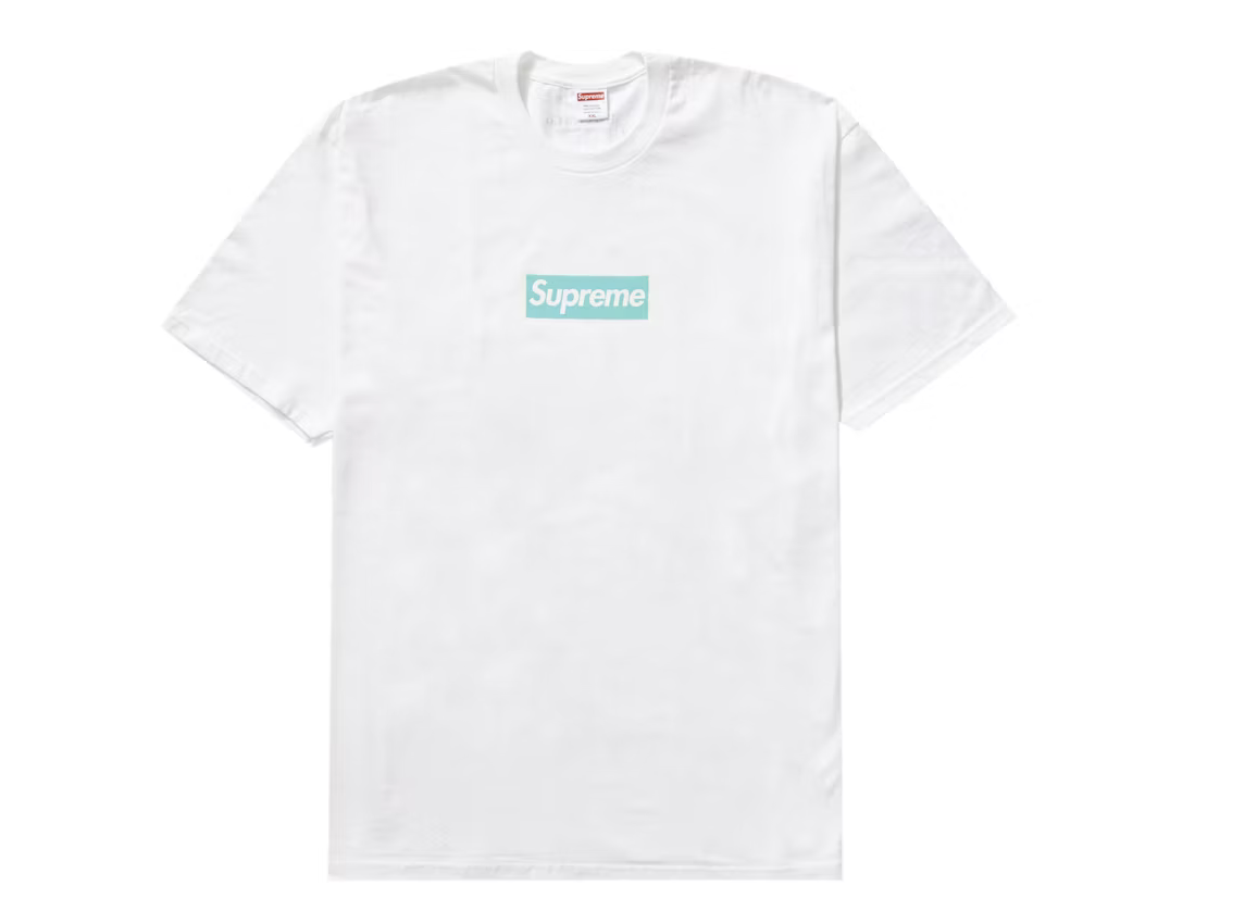 Supreme Tiffany & Co. Box Logo Tee White