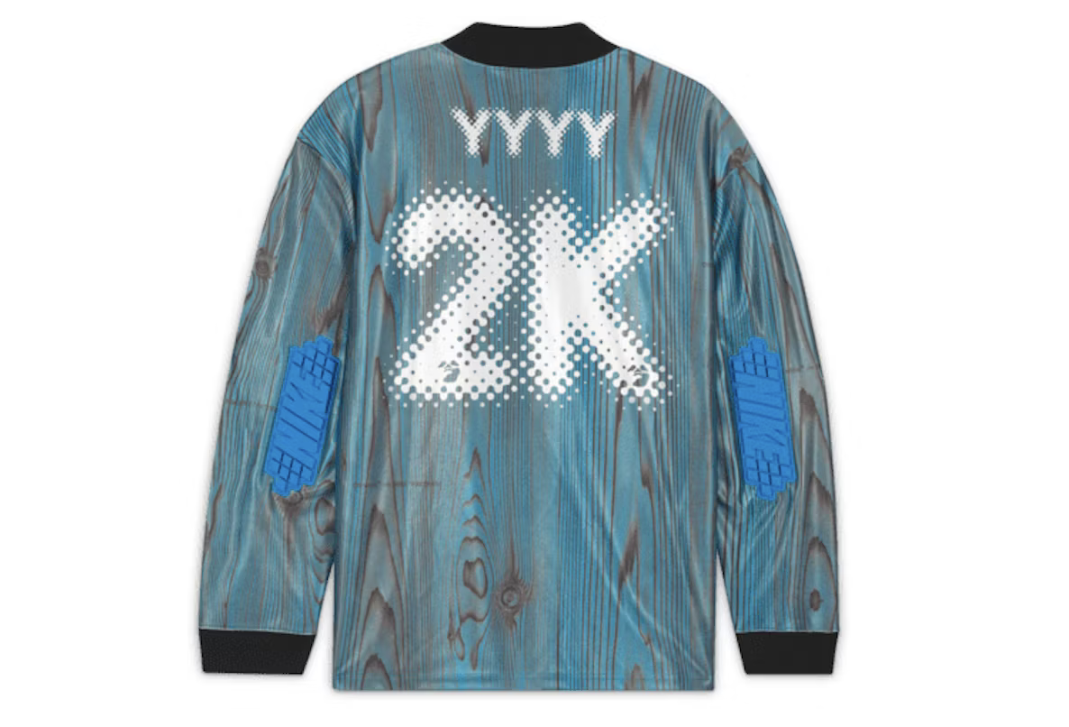 OFF-WHITE x Nike 001 Soccer Jersey Blue - obrazek 2