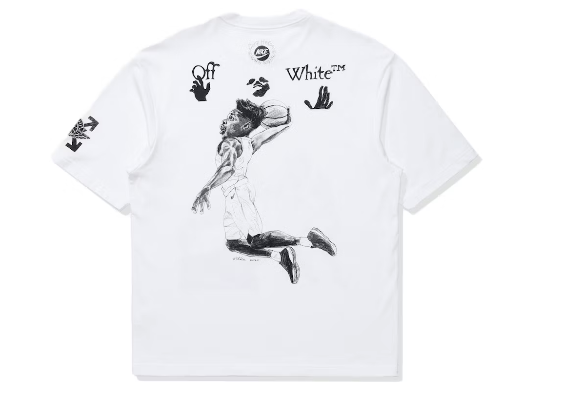 OFF-WHITE x Jordan T-shirt White - obrazek 2