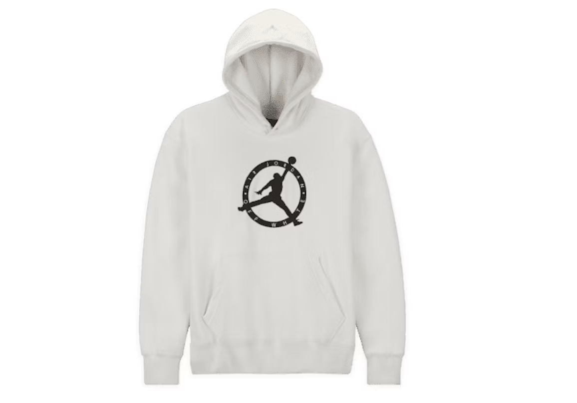 OFF-WHITE x Jordan Hoodie White - obrazek 2
