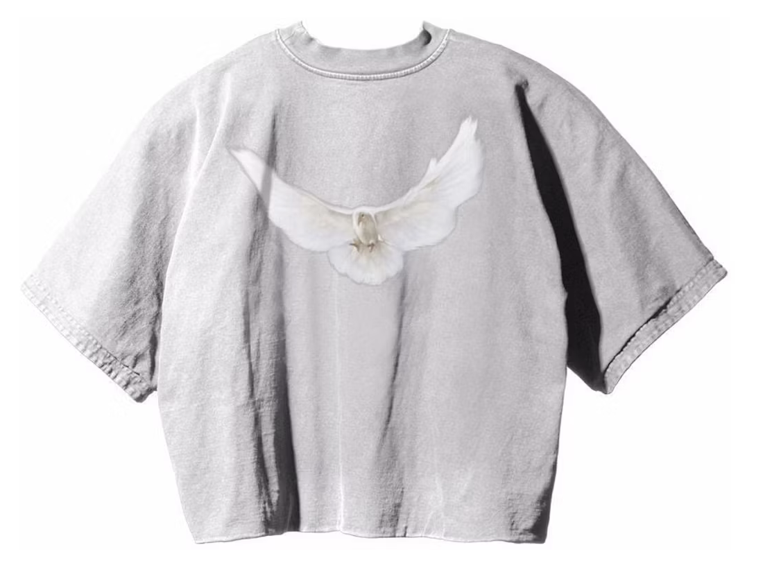 Yeezy Gap Engineered by Balenciaga Dove No Seam T-shirt White - obrazek 2