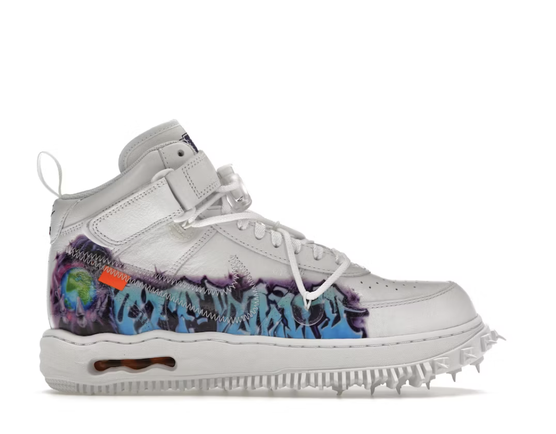 Nike Air Force 1 Mid Off-White Graffiti White