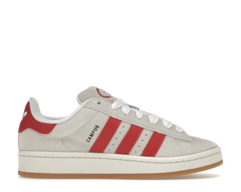 adidas Campus 00s Crystal White Better Scarlet (Women's)