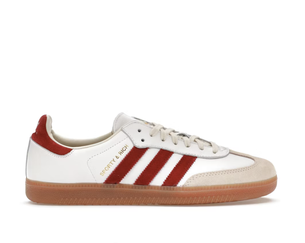 adidas Samba Sporty & Rich White Collegiate Burgundy