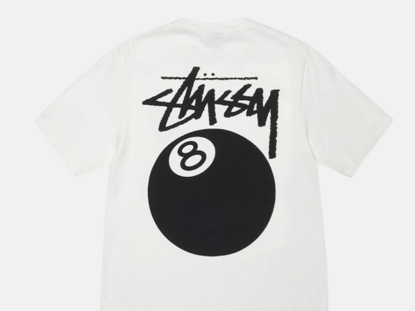 Stussy 8 Ball Pigment Dyed Tee White