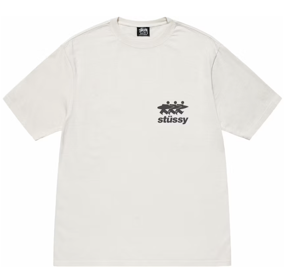 Stussy Surfwalk Pigment Dyed Tee Natural - obrazek 2