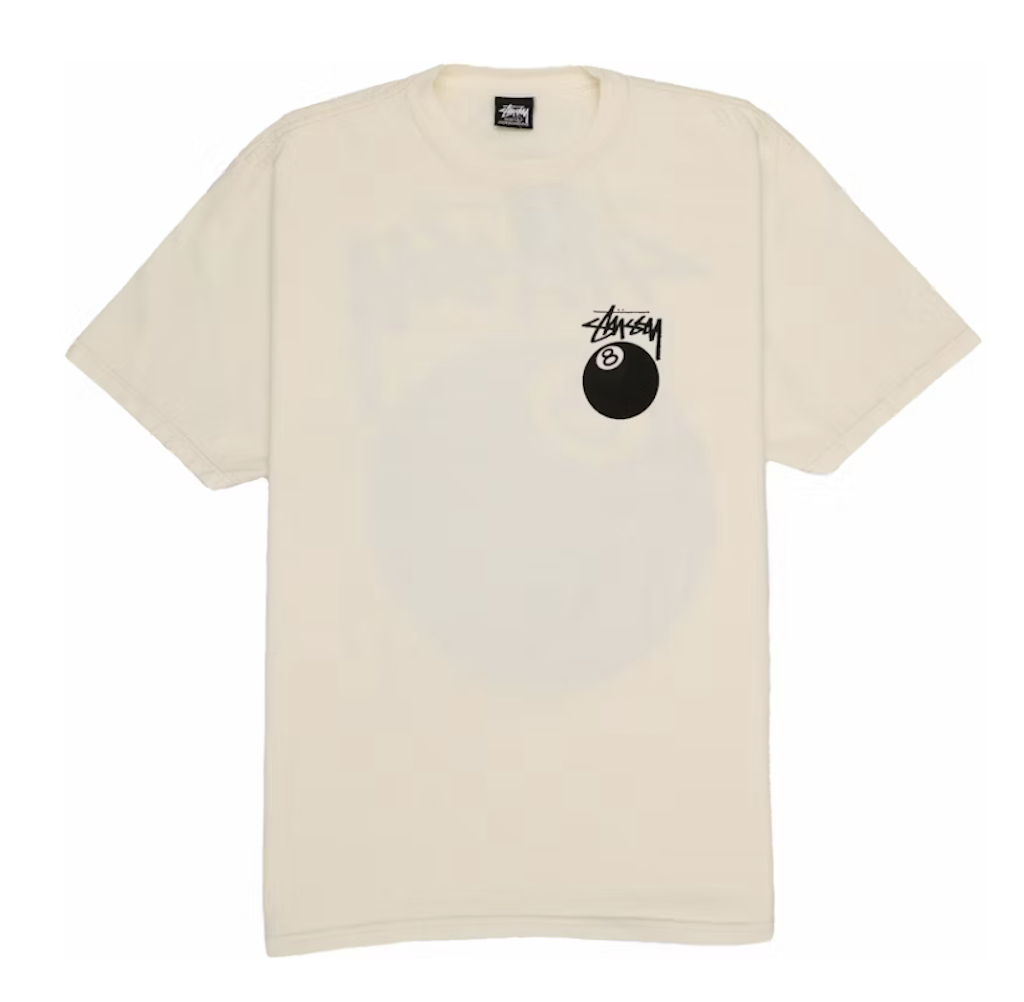 Stussy 8 Ball Pigment Dyed Tee Natural - obrazek 2