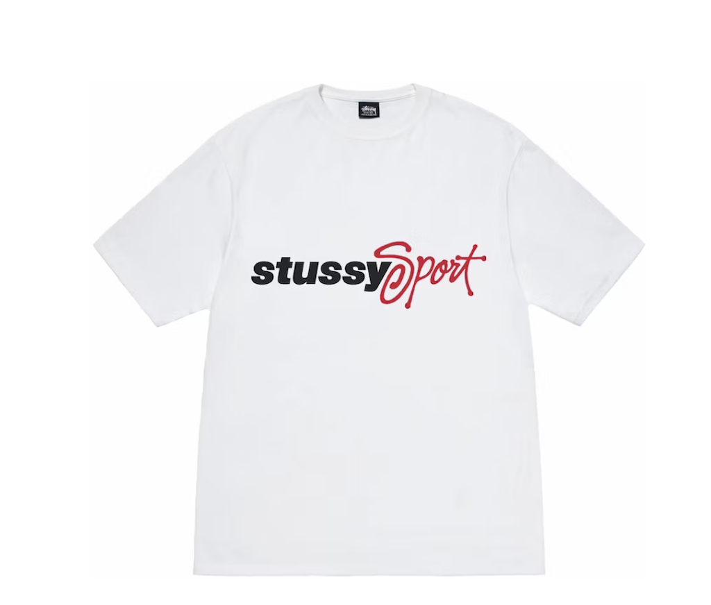 Stussy Sport Script Tee White