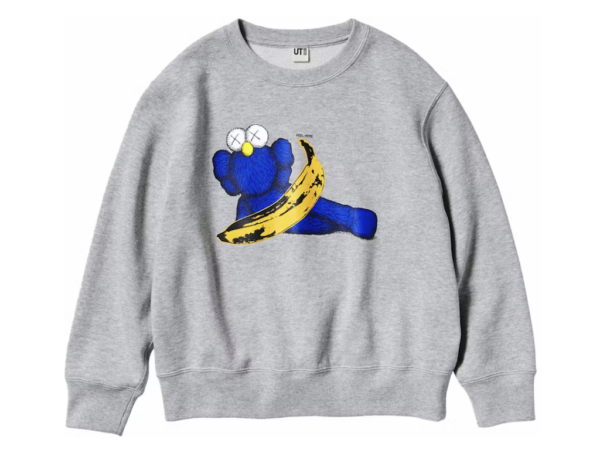 KAWS x Uniqlo Warhol Graphic 472951 Sweatshirt Gray