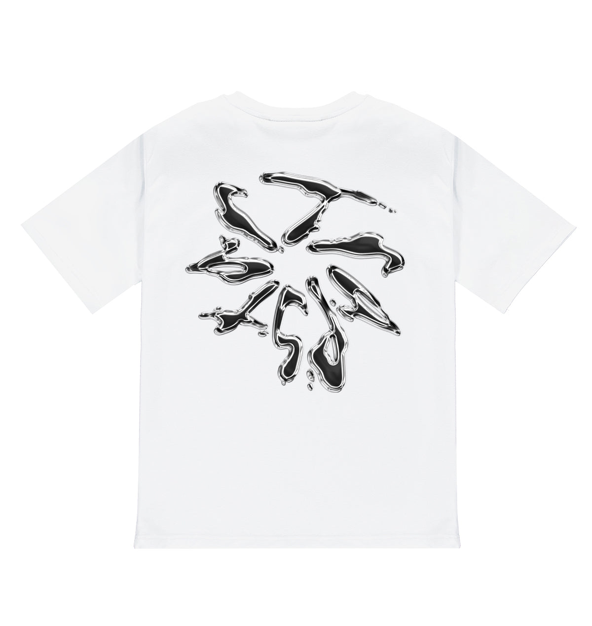 Trapstar Liquid Chrome Tee White