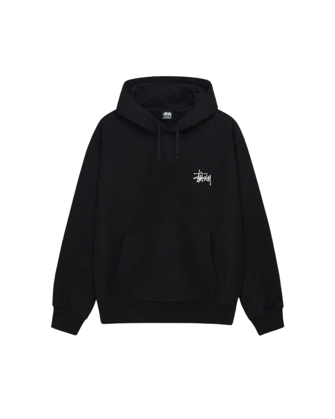 BASIC STÜSSY HOODIE BLACK - obrazek 2