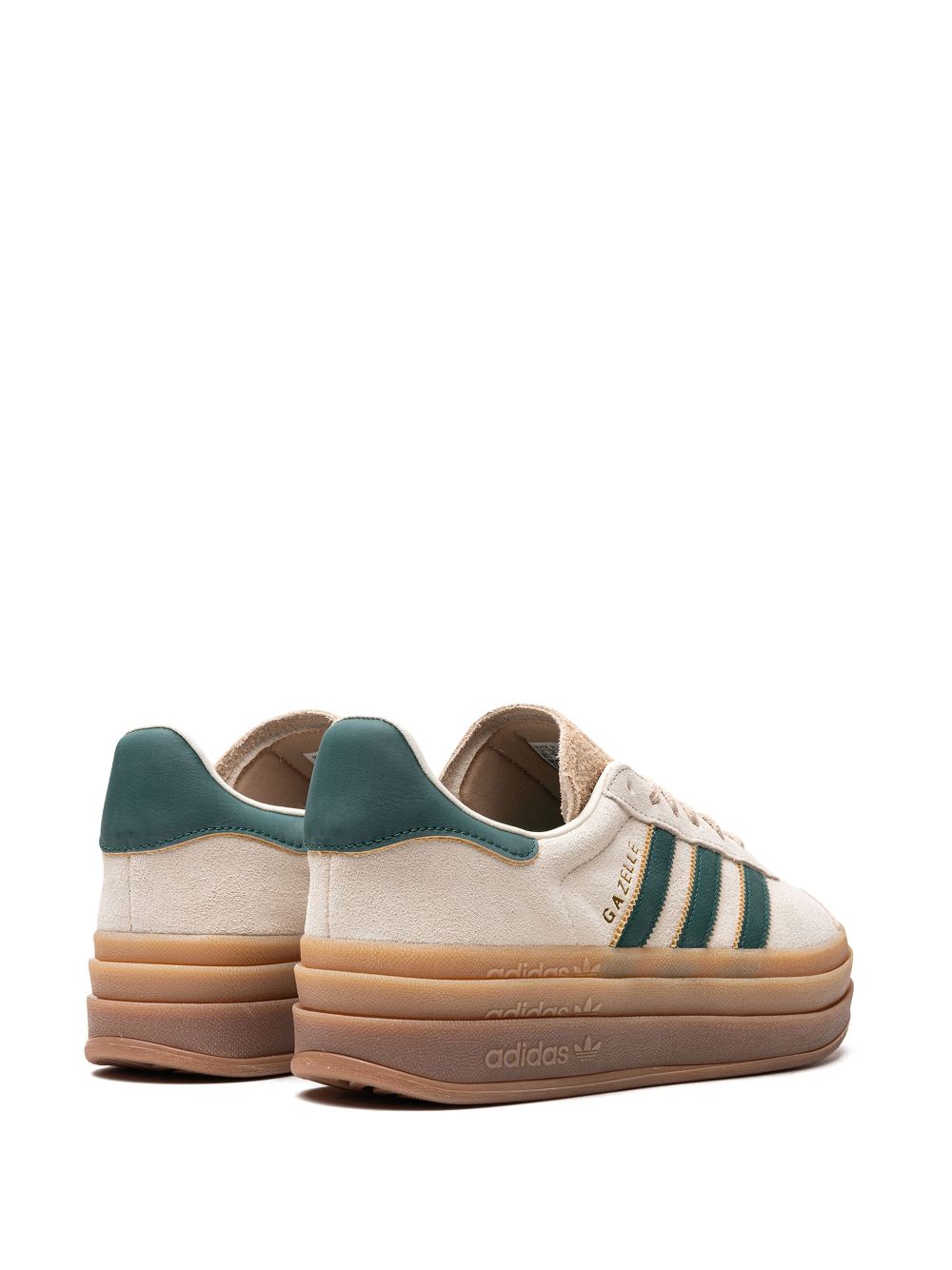 adidas Gazelle Bold Magic Beige Collegiate Green - obrazek 2