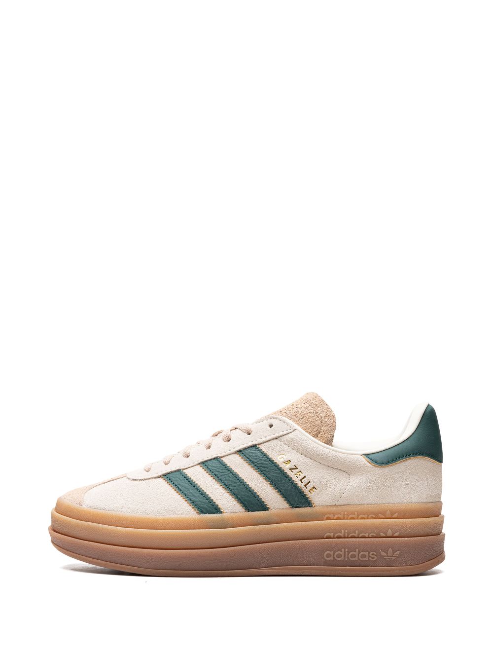 adidas Gazelle Bold Magic Beige Collegiate Green - obrazek 3