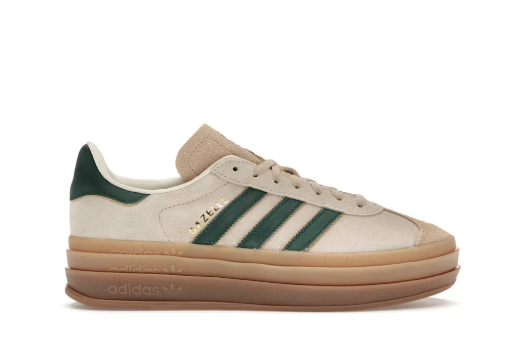 adidas Gazelle Bold Magic Beige Collegiate Green