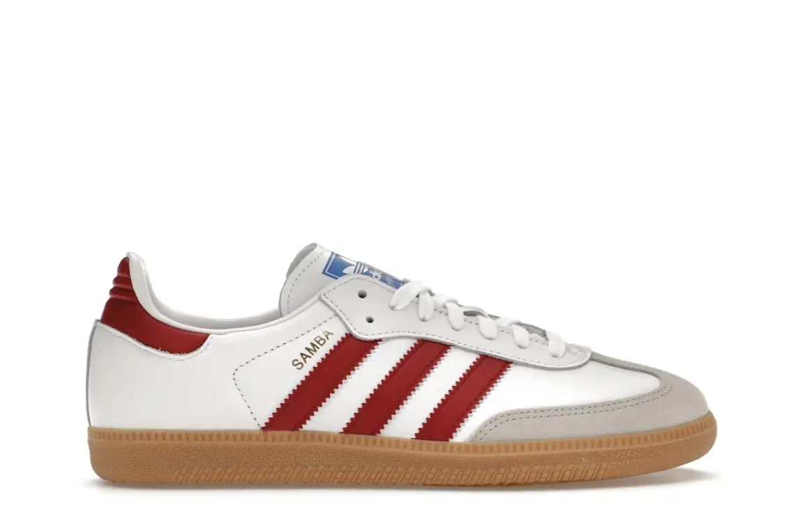 adidas Samba OG White Burgundy Gum