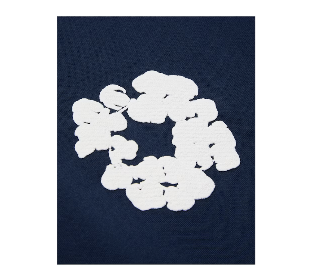 Denim Tears The Cotton Wreath Sweatshirt Navy - obrazek 3
