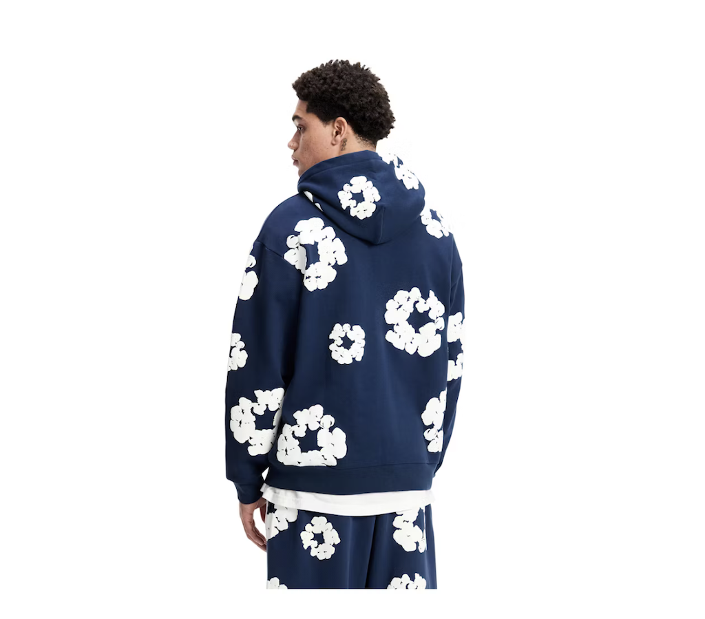 Denim Tears The Cotton Wreath Sweatshirt Navy - obrazek 5
