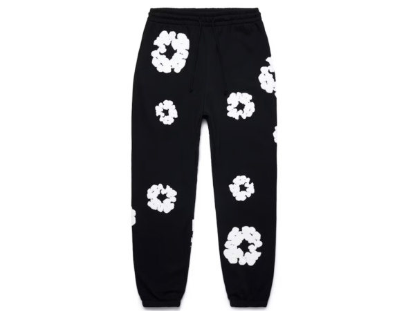 Denim Tears The Cotton Wreath Sweatpants Black