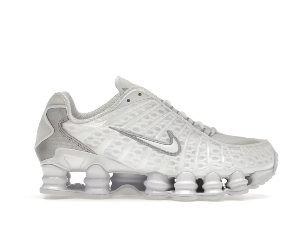 Nike Shox TL White Metallic Silver Max Orange