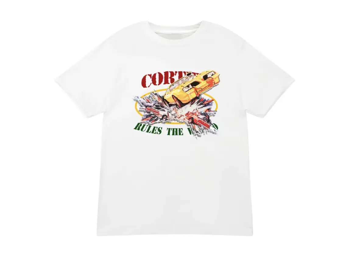 Corteiz Car Crash Tee White