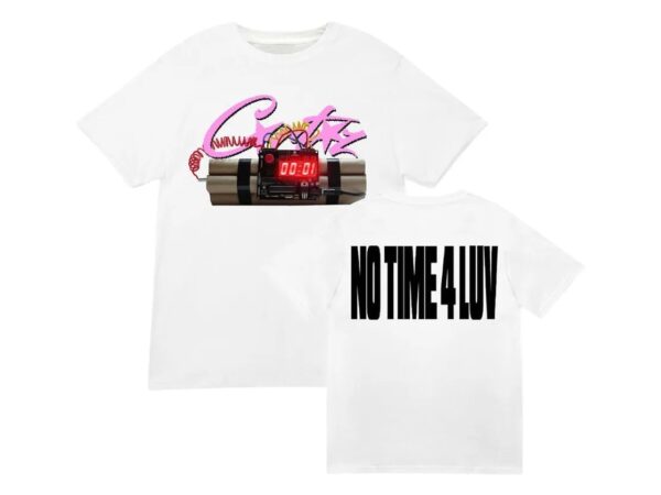 Corteiz No Time 4 Luv Tee White Copy