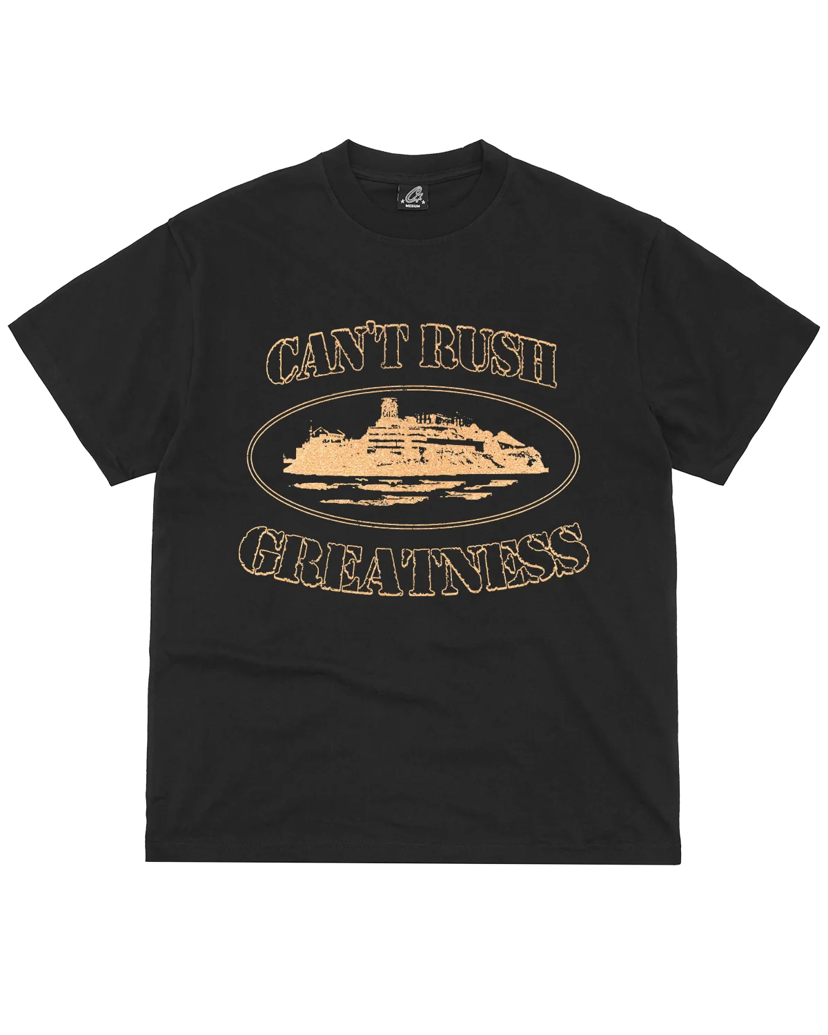 Corteiz x Central Cee Can’t Rush Greatness Tee Black