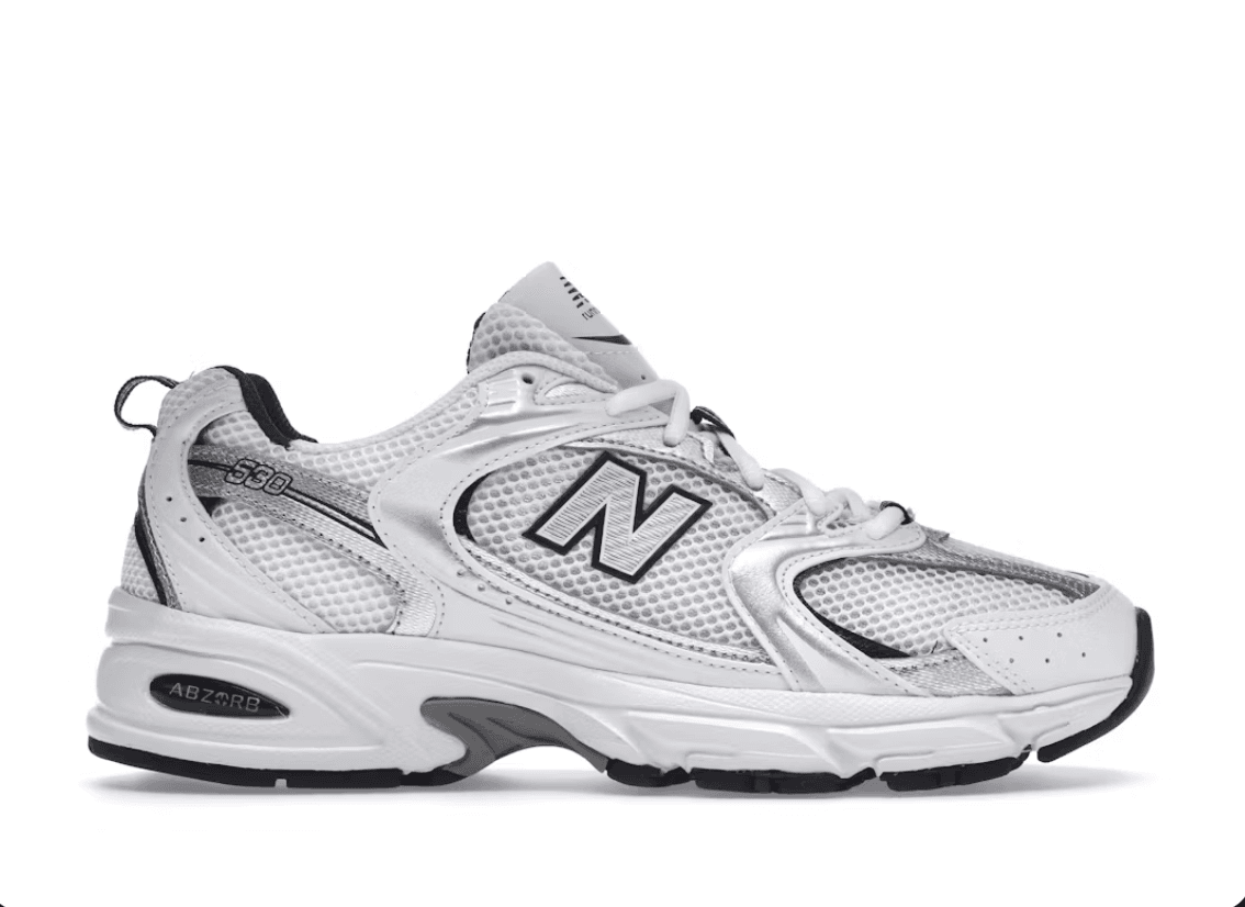 New Balance 530 White Silver Navy