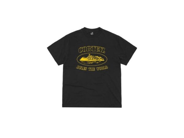 Corteiz OG Alcatraz Tee Black Yellow