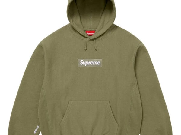 Supreme Box Logo Hooded Sweatshirt Olive (FW25)