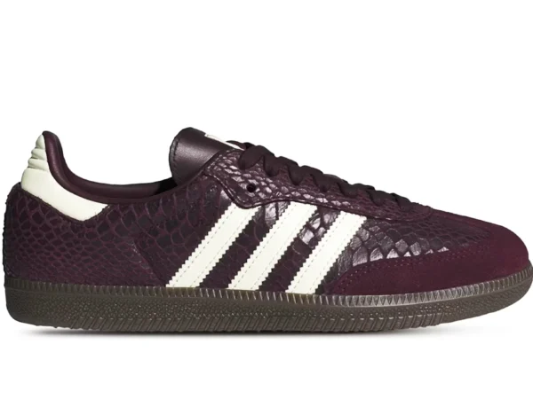 Adidas Samba OG Snakeskin Maroon Cream White (W)