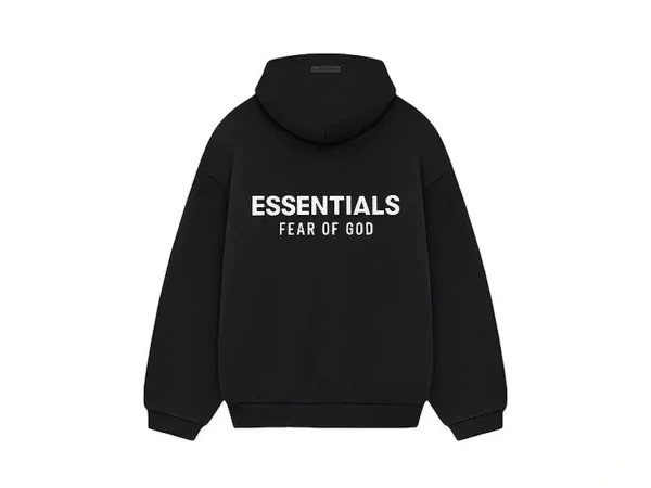 BLUZA FEAR OF GOD ESSENTIALS FLEECE HOODIE BLACK (FW24)