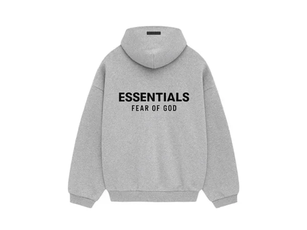 BLUZA FEAR OF GOD ESSENTIALS FLEECE HOODIE LIGHT HEATHER GRAY (FW24)