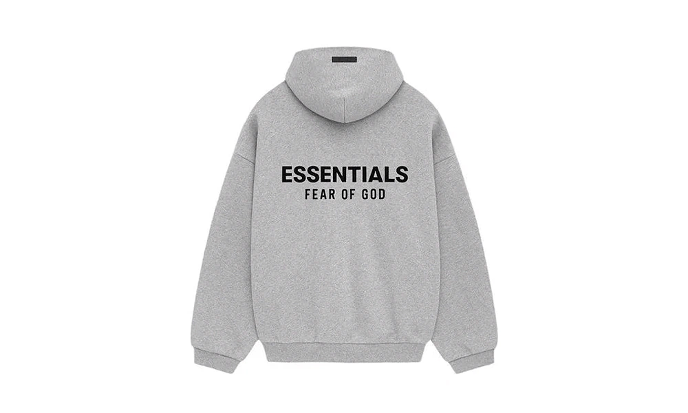 BLUZA FEAR OF GOD ESSENTIALS FLEECE HOODIE LIGHT HEATHER GRAY (FW24)